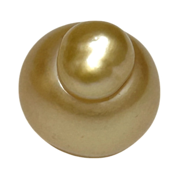 Majestic 13.9 x 18.2mm Rich Golden Philippines Sea Loose Pearl