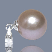 Classy 11 - 11.5mm Edison Peach Pink Round Cultured Pearl Pendant