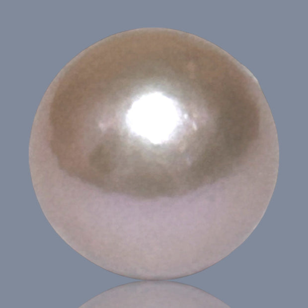 Classy 11 - 11.5mm Edison Peach Pink Round Cultured Pearl Pendant