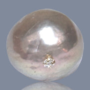 Giant 13 x 15mm Purple Pink Rainbow Keshi Cultured Pearl Pendant