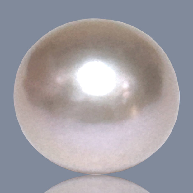 Terrific 13 x 13.6mm 18.4 Carats Keshi Natural Peach Purple Pearl Loose