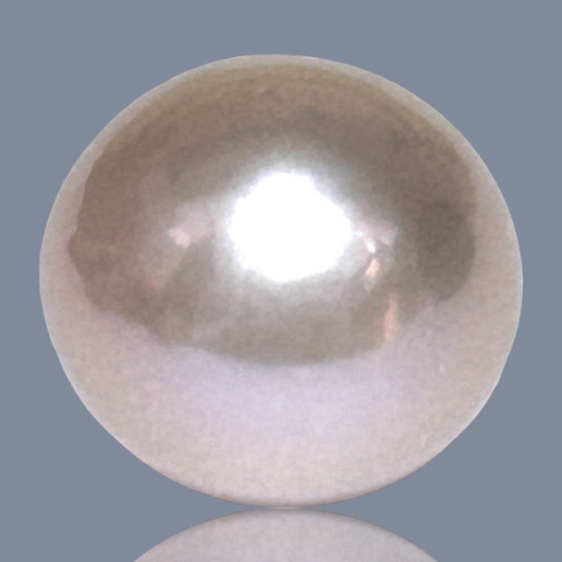 Terrific 13 x 13.6mm 18.4 Carats Keshi Natural Peach Purple Pearl Loose