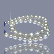 Round 8 - 11mm Australia South Sea Champage White Pearl 16" Strand