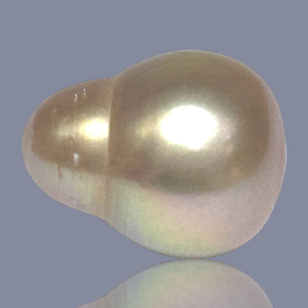 Giant Drop 16.5 x 20.8mm 36.6 Carat Deep Gold South Sea Loose Pearl