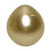 Silky 13.4 x 14.7mm 18 Carats Natural Gold South Sea Loose Pearl