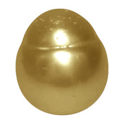 Giant Oval 14.1 x 16.2mm 23 Carats Luster Gold South Sea Loose Pearl