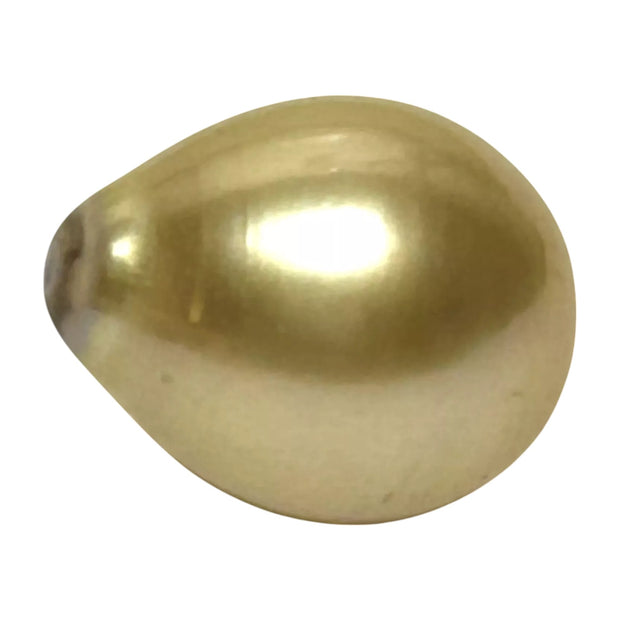 Huge Pear 13 x 16.1mm 18.7 Carats Rich Gold South Sea Pearl Loose