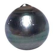 Round 15mm 24.8 Carat Tahitian Sea Natural Gray Blue Pearl Un-Drilled