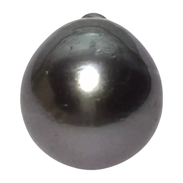 Huge 20.5 Carat 13.9 x 15.4mm Tahitian Peacock Black Green Pearl Loose