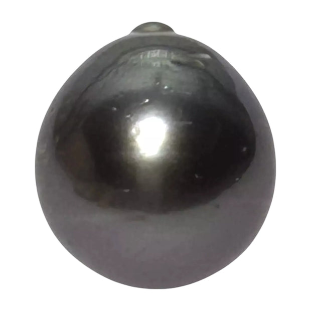 Huge 20.5 Carat 13.9 x 15.4mm Tahitian Peacock Black Green Pearl Loose