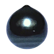 Premier 13.3 x 14.2mm Tahitian South Sea Peacock Black Oval Loose Pearl