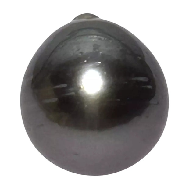 Huge 20.5 Carat 13.9 x 15.4mm Tahitian Peacock Black Green Pearl Loose