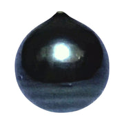 Premier 13.3 x 14.2mm Tahitian South Sea Peacock Black Oval Loose Pearl