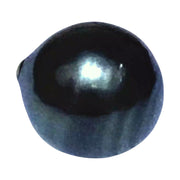 Premier 13.3 x 14.2mm Tahitian South Sea Peacock Black Oval Loose Pearl