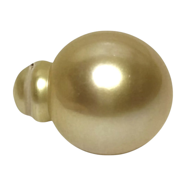 Smooth Super Giant 15.7 x 20mm 29.8 Carats Rich Gold South Sea Pearl