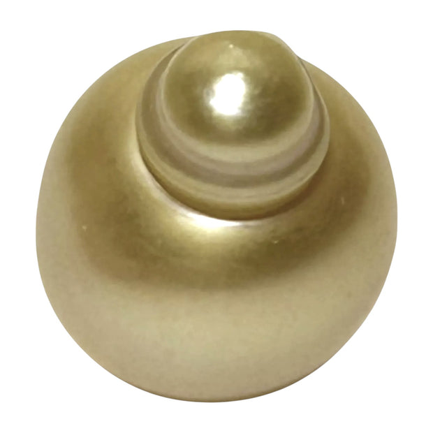 Smooth Super Giant 15.7 x 20mm 29.8 Carats Rich Gold South Sea Pearl