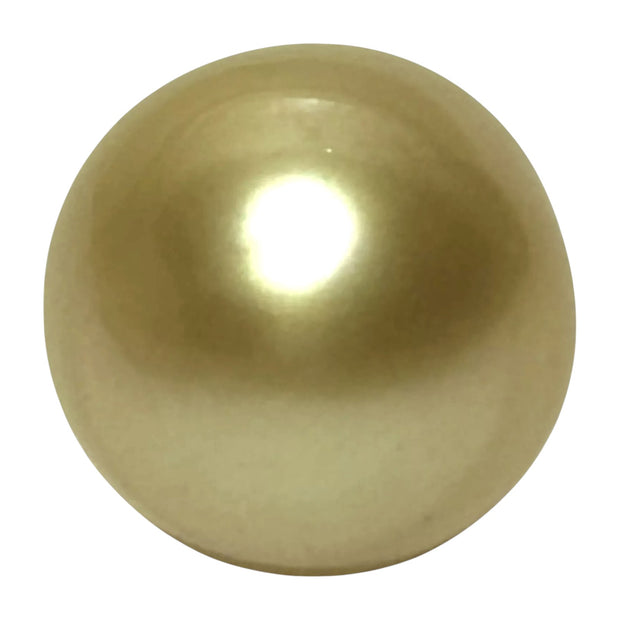 Smooth Super Giant 15.7 x 20mm 29.8 Carats Rich Gold South Sea Pearl