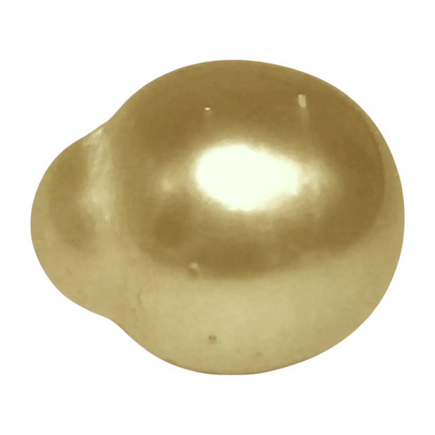 Shiny 15.4 x 18.2mm 29.6 Carat Gold Philippines South Sea Pearl