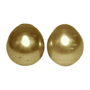 Silky A Pair 11.8 x 13mm Deep Gold Philippines South Sea Loose Pearl