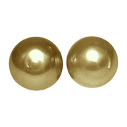 Silky A Pair 11.8 x 13mm Deep Gold Philippines South Sea Loose Pearl