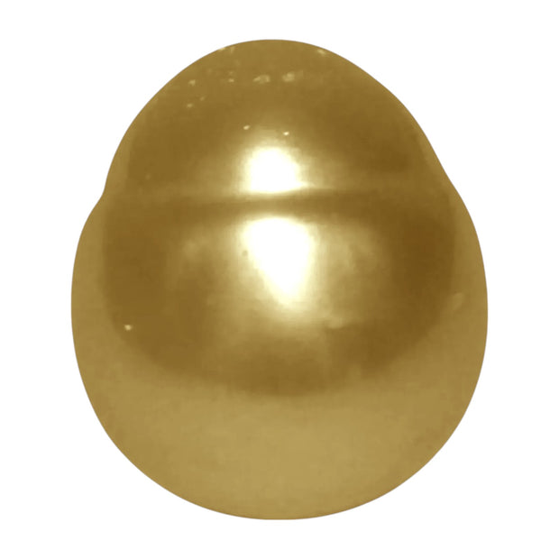 Giant Oval 14.1 x 16.2mm 23 Carats Luster Gold South Sea Loose Pearl