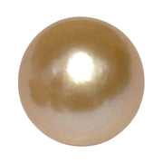 5A Shine 12.2mm Peach Pink Round Edison Cultured Un-Drilled Loose Pearl