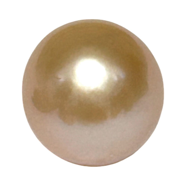 5A Luste 13mm Peach Purple Round Edison Cultured Un-Drilled Pearl