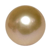 Un-Drilled Natural Peach Pink Round Edison 13.5mm 17.7 Carats Pearl