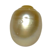 Oval Baroque 12.8 x 16.3mm Natural Gold Philippines South Sea Pearl