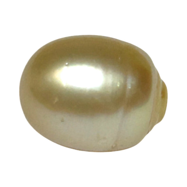 Oval Baroque 12.8 x 16.3mm Natural Gold Philippines South Sea Pearl