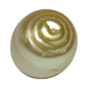 Oval Baroque 12.8 x 16.3mm Natural Gold Philippines South Sea Pearl