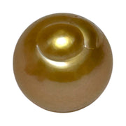 Giant Oval 14.6 x 15.2mm 22.4 Carats Deep Gold South Sea Loose Pearl