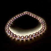 5A 11.4 - 12mm Edison Deep Purple Lavender Round Pearl 16" Strand