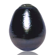 Delicate 13 x 16.6mm 19.6 Carats Peacock Black Blue Tahitian Pearl