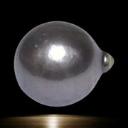 Smooth 11.7 x 13.2mm 14.2 Carats Tahitian Peacock Middle Gray Pearl