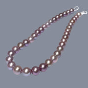 Huge 11 - 12mm 38 pcs Edison Purple Lavender Round Pearl 16" Strand