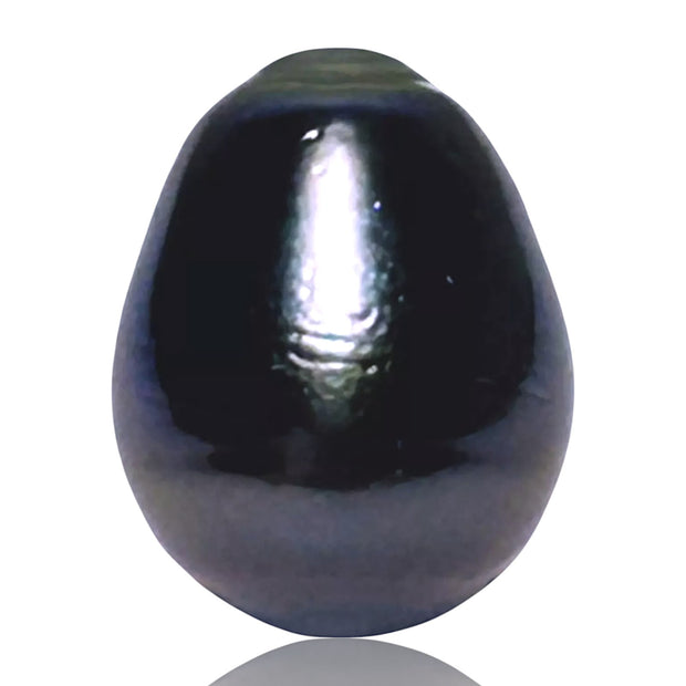 Delicate 13 x 16.6mm 19.6 Carats Peacock Black Blue Tahitian Pearl