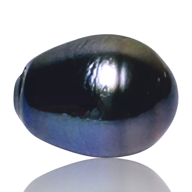 Delicate 13 x 16.6mm 19.6 Carats Peacock Black Blue Tahitian Pearl