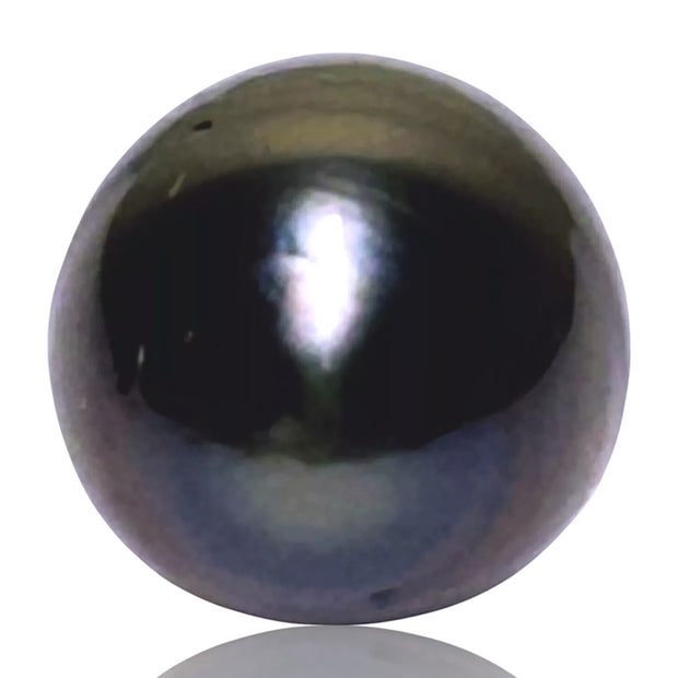 Delicate 13 x 16.6mm 19.6 Carats Peacock Black Blue Tahitian Pearl