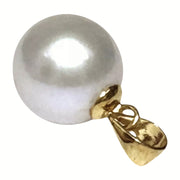 Round 10 - 10.5mm Edison White Hint Pink Cultured Pearl Vintage Pendant