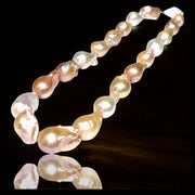 GiantBaroque 12-22mm 20 pcs Multicolor Cultured Keshi Pearl 16" Strand