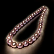 5A 11.4 - 12mm Edison Deep Purple Lavender Round Pearl 16" Strand