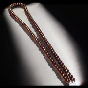 Shinny 6 - 6.5mm Corn Round Multi Brown Bronze Pearl 16" Strand