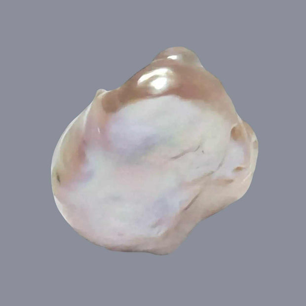 Un-Drilled 16.2 x 13.3 x 24mm Keshi Purple Rose Pink Loose Pearl