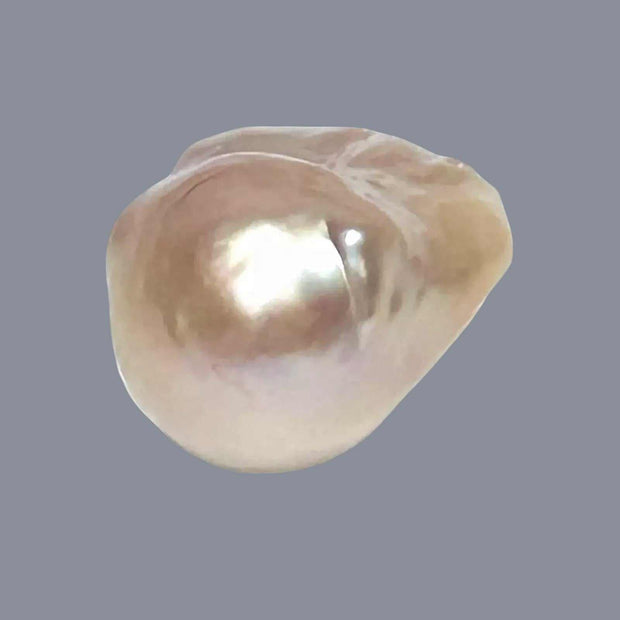 Un-Drilled 16.2 x 13.3 x 24mm Keshi Purple Rose Pink Loose Pearl