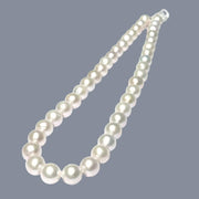 Oval Round 41 pcs 10.2-11mm Edison White Pink Cultured Pearl 16" Strand