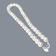 Oval Round 41 pcs 10.2-11mm Edison White Pink Cultured Pearl 16" Strand