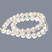 Oval Round 41 pcs 10.2-11mm Edison White Pink Cultured Pearl 16" Strand