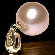 Round 12mm Edison Natural Purple Peach Rose Pink Pearl Pendant