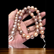 Fascinating Round 10- 11mm Edison Natural Multi Color Pearl 16" Strand